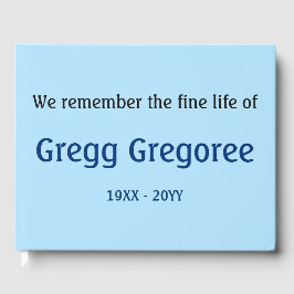 Livro De Visitas Guia Funeral Simples e Simples