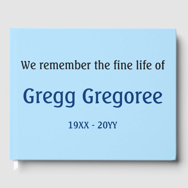 Livro De Visitas Guia Funeral Simples e Simples (Frente)