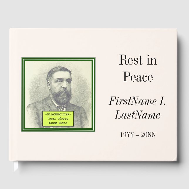 Livro De Visitas Guia Funeral sofisticado e conservador (Frente)