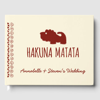 Livro De Visitas Hakuna Matata Lion