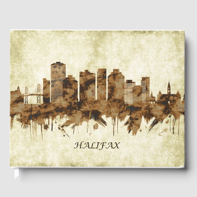 Livro De Visitas Halifax Canada Cityscape (Frente)
