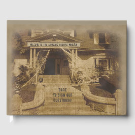 Livro De Visitas Halloween, Casa Assombrada (personalizável)