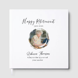 Livro De Visitas Happy retirement year name circle photo retired