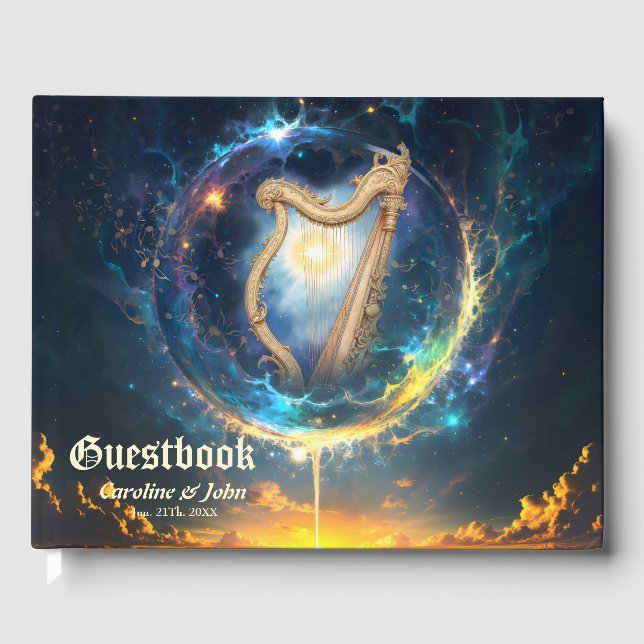 Livro De Visitas Harpa Celestial dos Céus Ligados à Lua.  (Frente)