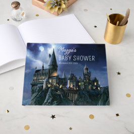 Livro De Visitas Harry Potter Castle | Moonlit Hogwarts Baby Shower