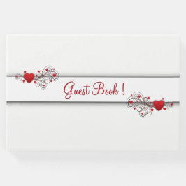 Livro De Visitas Hearts Guest Book