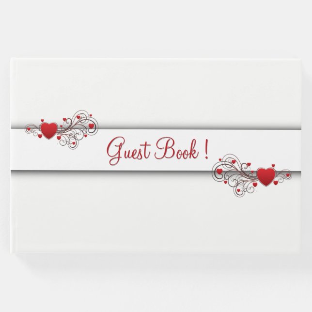 Livro De Visitas Hearts Guest Book (Frente)