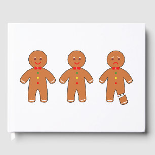 Livro De Visitas Homens de pão de Natal