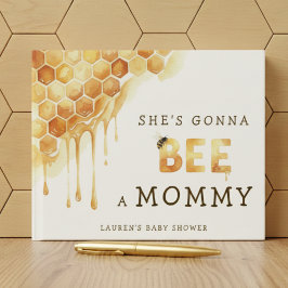 Livro De Visitas Honey Bee Honeycomb Watercolor Baby Shower