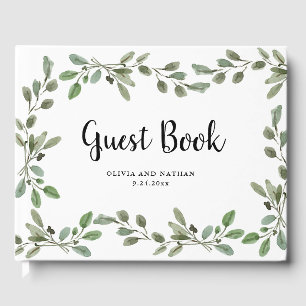 Livro De Visitas Hortaliças da aguarela que Wedding