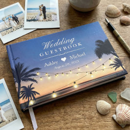 Livro De Visitas Iluminação de Cordas de Palm Beach Casamento de De