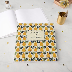 Livro De Visitas Ilustração de Pera de Creme Alegre