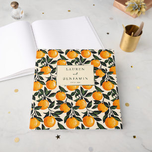 Livro De Visitas Ilustração Digital Laranja Alegre