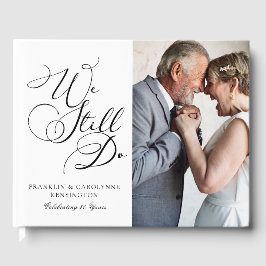 Livro De Visitas Imagem de Renovação de Vow do Aniversário Elegante