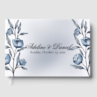Livro De Visitas Indigo Romance Wedding Guest Book