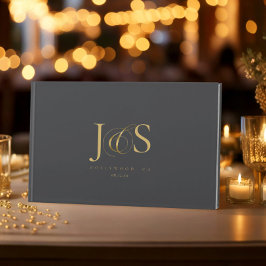 Livro De Visitas Iniciais de Casamento de Elegância Simples, Charca