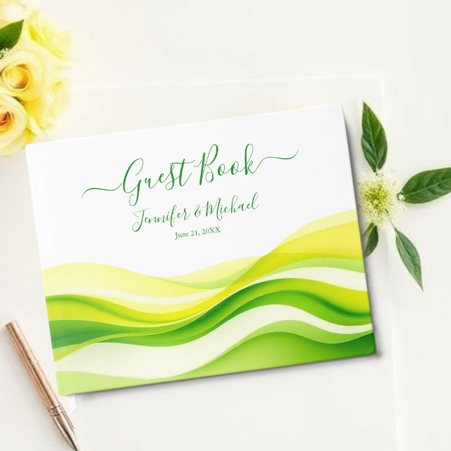 Livro De Visitas Island Citrus Green and Yellow (Island Citrus Green and Yellow Guest Book)