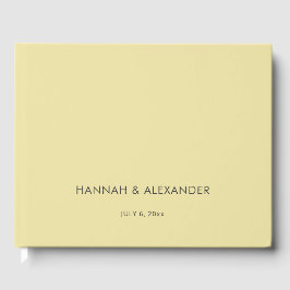 Livro De Visitas Island Citrus Yellow Wedding Guest Book