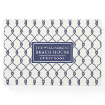 Ivory Blue Rope Fishnet Airbnb Beach House