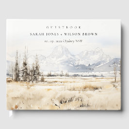 Livro De Visitas Jackson Hole Wyoming Landscape Rehearsal Dinner