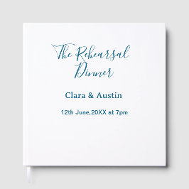 Livro De Visitas jantar de ensaio na noite anterior simples mínimo 