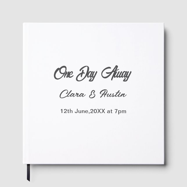 Livro De Visitas jantar de ensaio Um dia à noite antes do nome da (Frente)