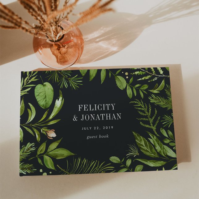 Livro De Visitas Jardim da meia-noite | Casamento (Criador carregado)