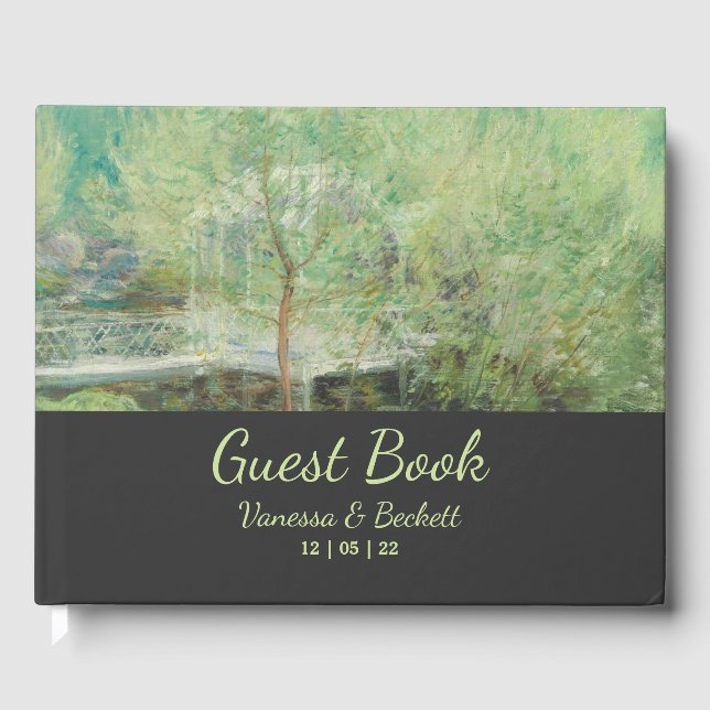 Livro De Visitas Jardim pintado com uma bela vindima (Frente)