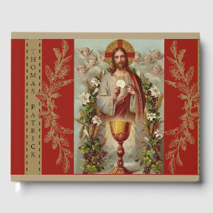 Livro De Visitas Jesus Primeiro Santo Anjos da Comunhão