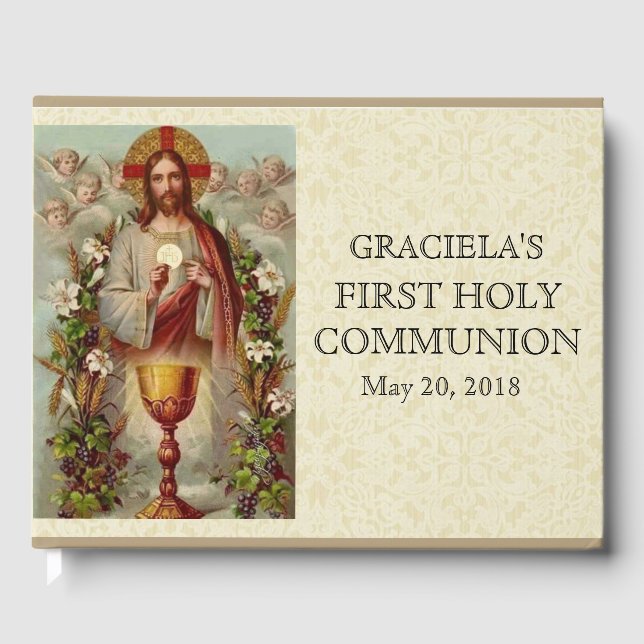 Livro De Visitas Jesus Primeiro Santo Anjos da Comunhão (Frente)