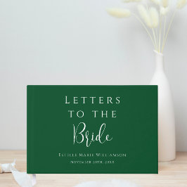 Livro De Visitas Joia Personalizada Esmeralda Verde Letras para a N