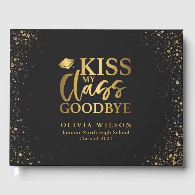 Livro De Visitas Kiss My Class Goodbye Formando Party Photo (Frente)