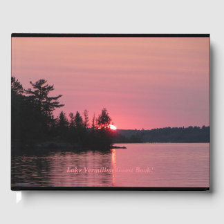 Livro De Visitas Lago Vermilion Sunset e Map