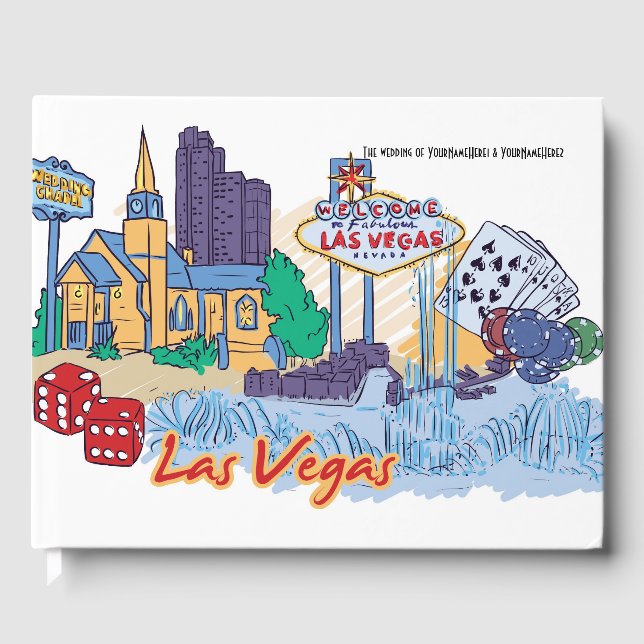 Livro De Visitas Las Vegas Wedding (Frente)