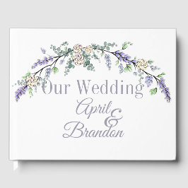 Livro De Visitas Lavanda de Ivory e Eucalyptus