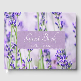 Livro De Visitas Lavanda Fields Weding Guest Book
