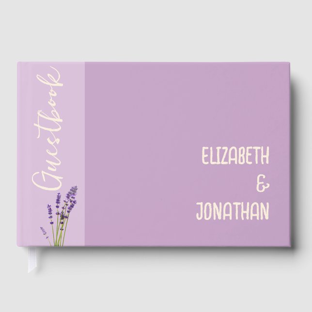 Livro De Visitas Lavanda Love Wedding (Frente)