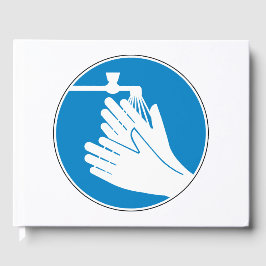 Livro De Visitas Lave as mãos (saúde e segurança) (higiene)