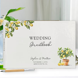 Livro De Visitas Lemon Grove Rustic Italiana Themed Wedding
