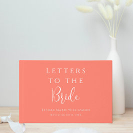 Livro De Visitas Letras Cor-de-rosa salmões personalizadas para a n