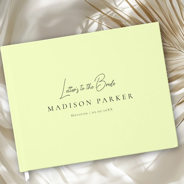 Livro De Visitas Letters to the Bride! Lemon Bridal Shower (Letters to the Bride! Lemon Bridal Shower Guest Book)