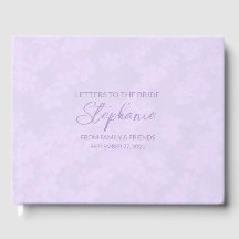 Lilac Letters to the Bride Keepsaoke Notebook