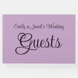 Livro De Visitas Lilac Personalizado