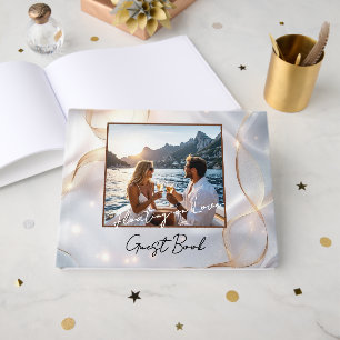 Livro De Visitas Lindo Presente Personalizado para Celebrações Româ