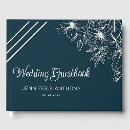 Livro De Visitas Lírios Brancos Desenhados