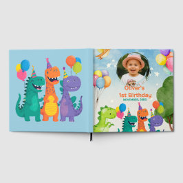 Livro De Visitas Little Dino 1st Birthday
