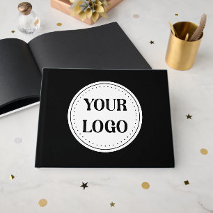 Livro De Visitas Logotipo do código QR preto Negócios modernos e