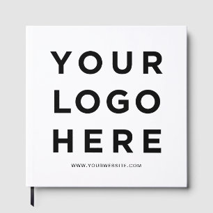 Livro De Visitas Logotipo Empresarial Personalizado e Texto Corpora