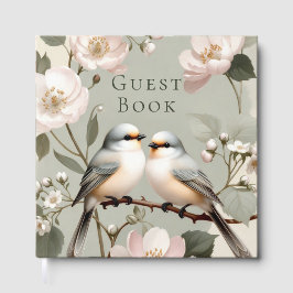 Livro De Visitas LoveBird Floral Engagement Party Guest Book
