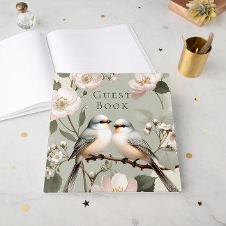 Livro De Visitas LoveBird Floral Engagement Party Guest Book